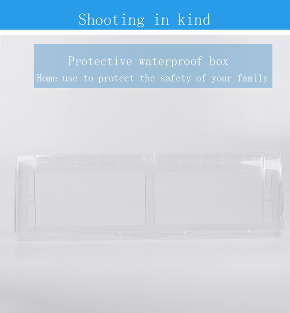Pudełko do przechowywania wody typu Siamese 86 w czterech częściach, przezroczyste, ochronne przed zachlapaniem, do łazienki - Wianko - 7