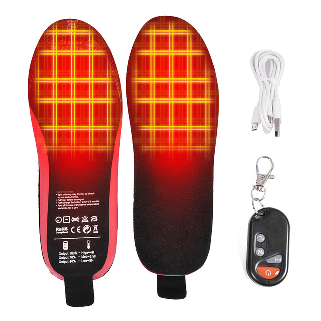 Elektrycznie podgrzewane ortopedyczne wkładki z akumulatorem do butów zimowych Winter Outdoor Sport - wkładka amortyzująca z ogrzewaczem do stóp - Wianko - 10