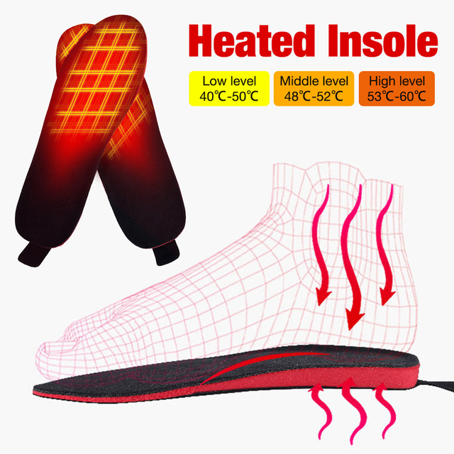 Elektrycznie podgrzewane ortopedyczne wkładki z akumulatorem do butów zimowych Winter Outdoor Sport - wkładka amortyzująca z ogrzewaczem do stóp - Wianko - 9