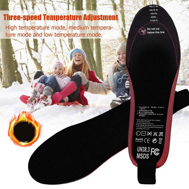 Elektrycznie podgrzewane ortopedyczne wkładki z akumulatorem do butów zimowych Winter Outdoor Sport - wkładka amortyzująca z ogrzewaczem do stóp - Wianko - 13