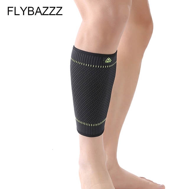 Legginsy sportowe z elastycznym ochraniaczem na łydki FLYBAZZZ - Wianko - 4