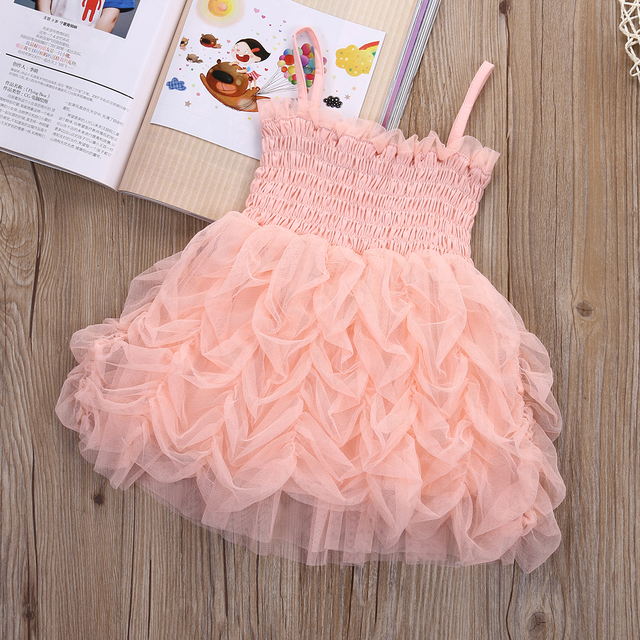 Sukienka Tutu Princeska Różowa Bez Rękawów dla Dziewczynek - Nowa Moda 2020 (1-6 lat) - Wianko - 8