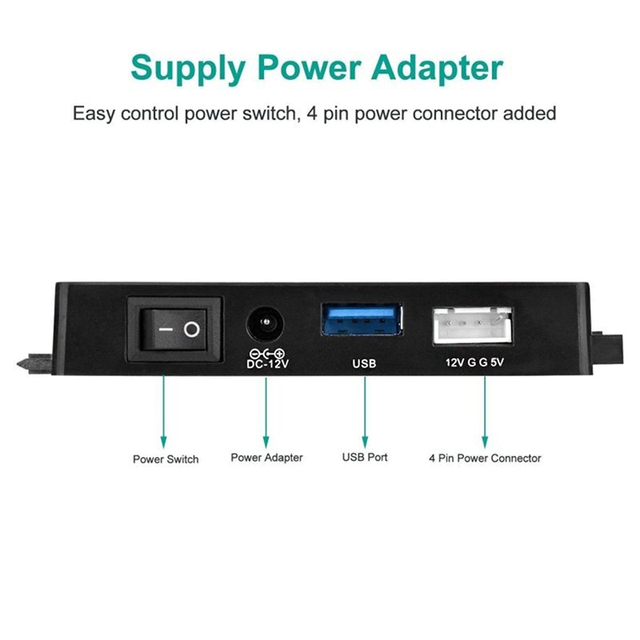 Adapter USB 3.0 do SATA IDE dla HDD/SSD 2.5 i 3.5 CD DVD ROM CD-RW - Wianko - 4