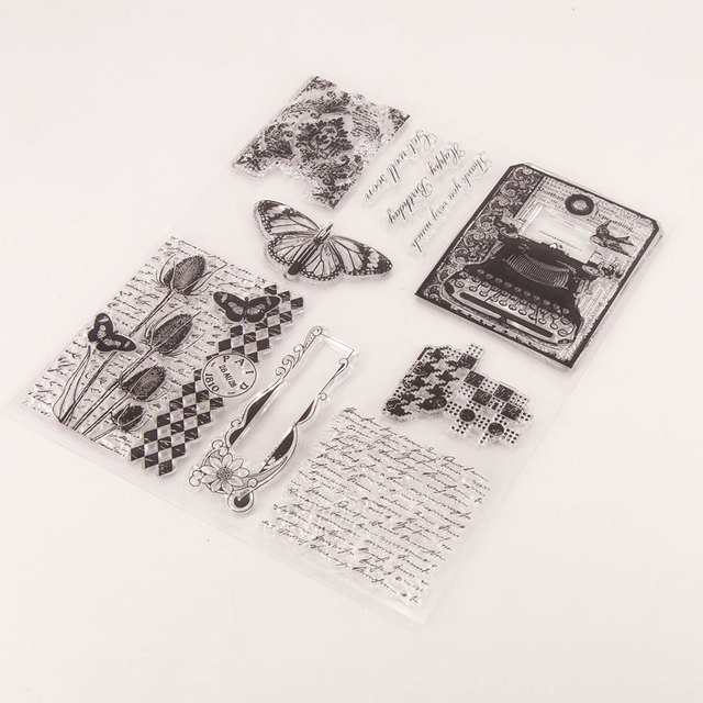 Maszyna do pisania skryptów - stemple gumowe, matryce i znaczki do tworzenia kartek - Wianko - 7