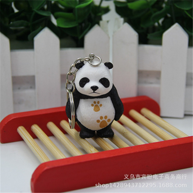 Śliczny wisiorek Panda w kształcie lalki Kawaii – idealny dodatek do kluczy lub torby - Wianko - 5