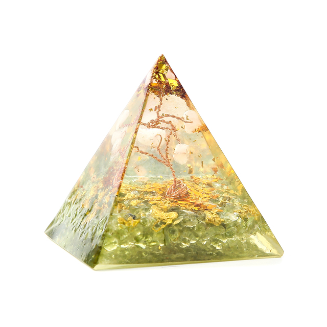 Orgonit piramida z kamieniem energetycznym do medytacji i harmonizacji czakry, dekoracja domu - Wianko - 15