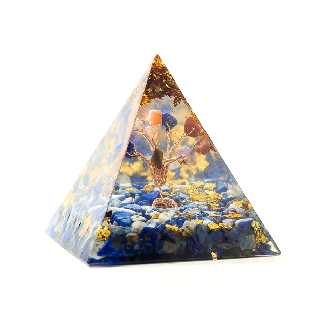 Orgonit piramida z kamieniem energetycznym do medytacji i harmonizacji czakry, dekoracja domu - Wianko - 14