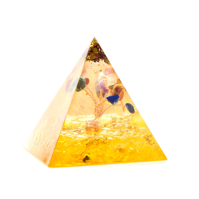 Orgonit piramida z kamieniem energetycznym do medytacji i harmonizacji czakry, dekoracja domu - Wianko - 6