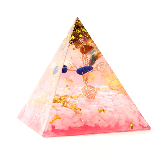 Orgonit piramida z kamieniem energetycznym do medytacji i harmonizacji czakry, dekoracja domu - Wianko - 13