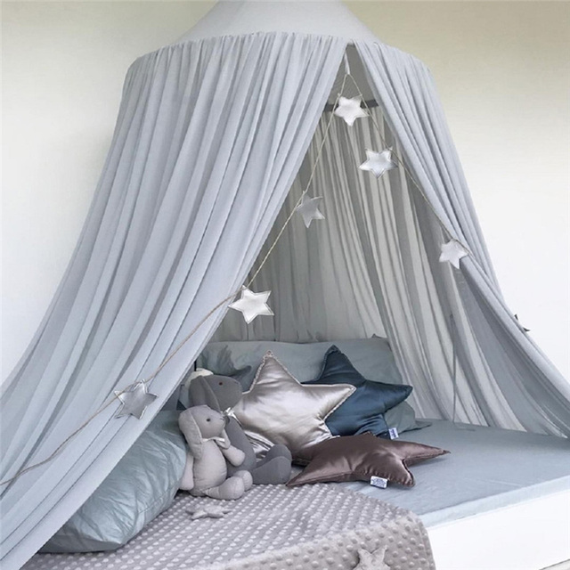 Dziecięcy namiot baldachim łóżkowy z moskitierą - wygodna i prosty w obsłudze ochrona przed komarami dla sypialni - Wianko - 38