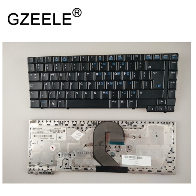 Nowa klawiatura laptopa GZEELE do HP 6515B 6515S 6510B, UI, czarna, angielska - Wianko - 1