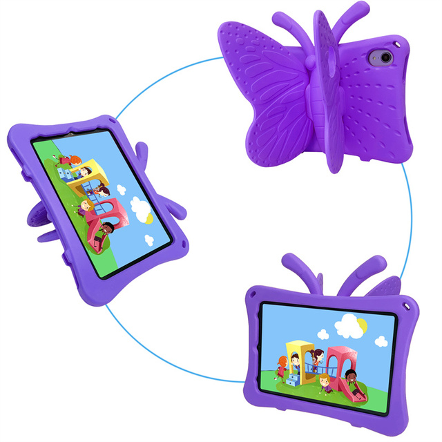 Obudowa Cute Cartoon 3D Butterfly dla iPad Mini 6 5 4 3 2 1 i iPad Pro 11 Air 1 2 3 4 – odporna na wstrząsy, stojak, nietoksyczna EVA – do tabletów i czytników - Wianko - 2