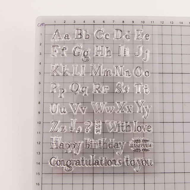 Stempel do ciastek Chzimade - transparentne litery alfabetu z silikonu - Wianko - 2