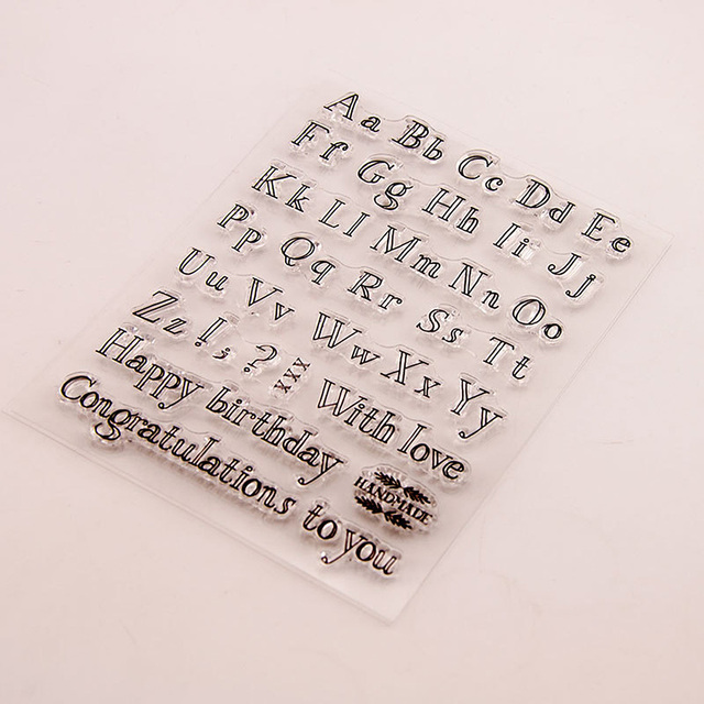 Stempel do ciastek Chzimade - transparentne litery alfabetu z silikonu - Wianko - 4