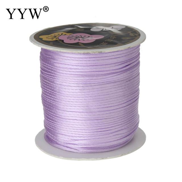 Reel z nylonu do makramy, 1mm/70m, mieszane kolory, satynowy węzeł Macrame Cord - Wianko - 17