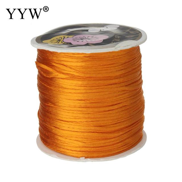 Reel z nylonu do makramy, 1mm/70m, mieszane kolory, satynowy węzeł Macrame Cord - Wianko - 19