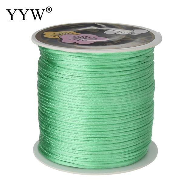 Reel z nylonu do makramy, 1mm/70m, mieszane kolory, satynowy węzeł Macrame Cord - Wianko - 4