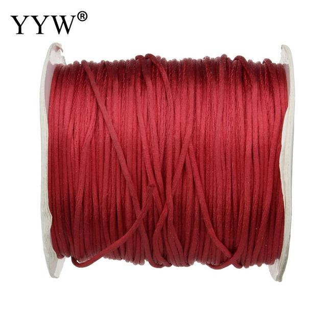 Reel z nylonu do makramy, 1mm/70m, mieszane kolory, satynowy węzeł Macrame Cord - Wianko - 25