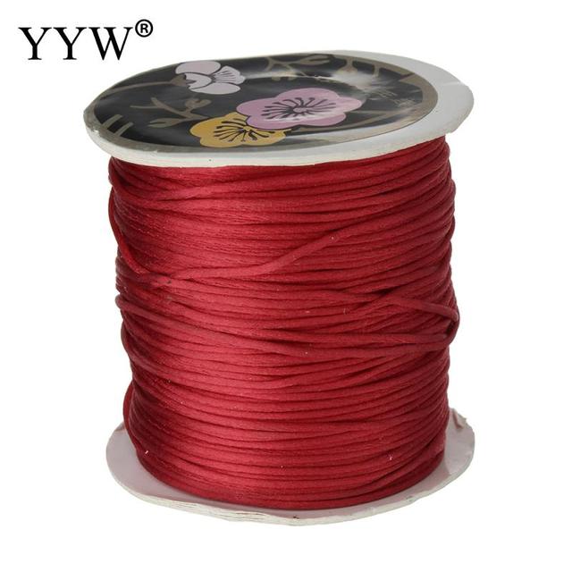 Reel z nylonu do makramy, 1mm/70m, mieszane kolory, satynowy węzeł Macrame Cord - Wianko - 22