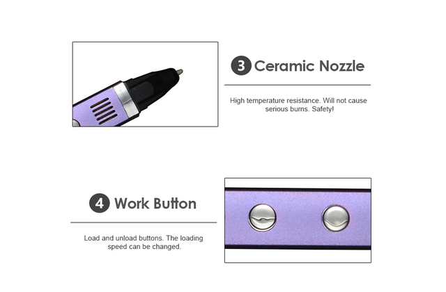 Myriwell 3rd - Kreatywne pióro 3D USB - 4 prędkości - Dla dzieci - Do rysowania i dekorowania - Wianko - 4