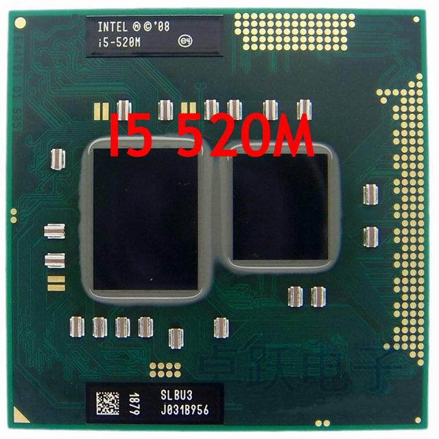 Oryginalny procesor Intel Core i5-520M 2.4 GHz z 3MB pamięci podręcznej - procesor do laptopa, notebooka CPU - Wianko - 1
