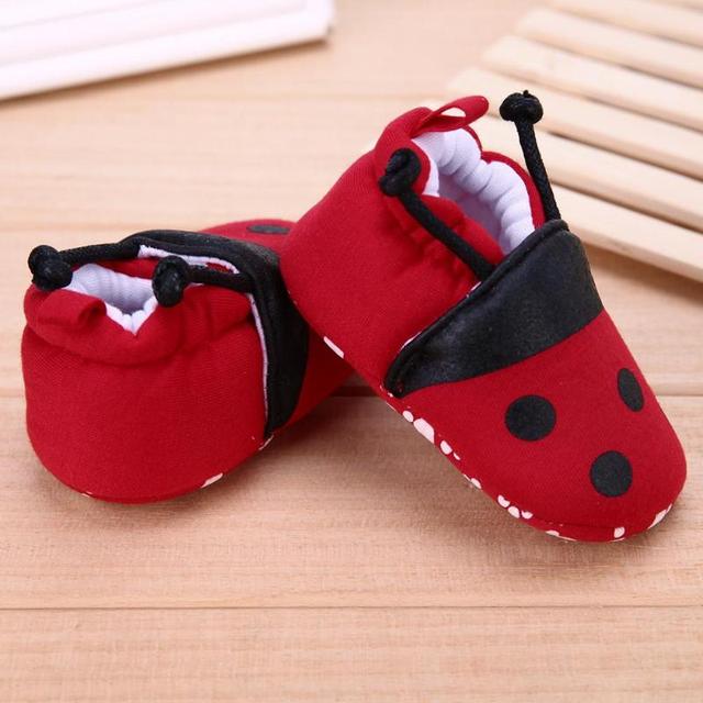 Czerwone miekkie buty mieszanka bawelny antyposlizgowe dla dzieci w wieku pierwszego woksetu, jesienno-zimowe - Wianko - 9