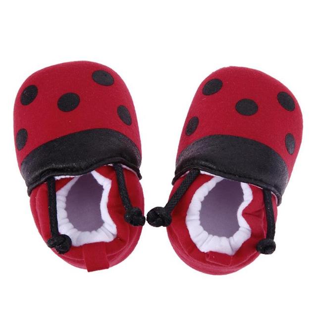 Czerwone miekkie buty mieszanka bawelny antyposlizgowe dla dzieci w wieku pierwszego woksetu, jesienno-zimowe - Wianko - 5