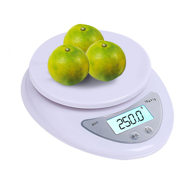 Przenośna cyfrowa kuchenna waga 5 kg/1 g - zdrowa dieta, wysoka jakość, precyzyjny pomiar - Wianko - 1