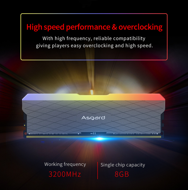 Pamięć stacjonarna Asgard DDR4 RAM RGB, seria W2, 16GB/32GB, 3200MHz, wysoka wydajność - Wianko - 6