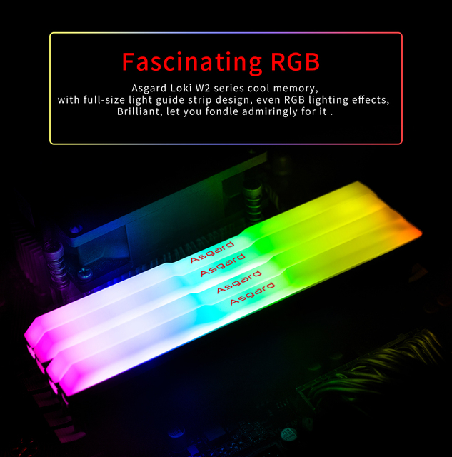 Pamięć stacjonarna Asgard DDR4 RAM RGB, seria W2, 16GB/32GB, 3200MHz, wysoka wydajność - Wianko - 8