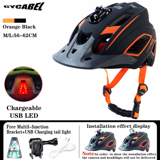 Kask rowerowy CYCABEL Ultralight Casco de montaña - kask na rower górski i wyścig drogowy z oświetleniem LED - Wianko - 13