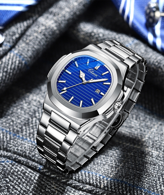 Mężczyźni zegarek kwarcowy CHENXI 2021 biznesowy, luksusowa marka, stal nierdzewna, wodoodporny, luminoforowy - Wianko - 13