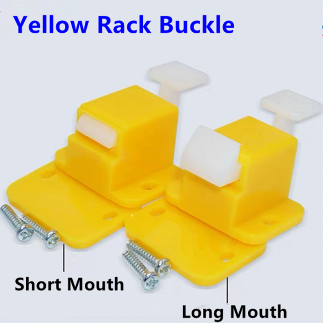 Worek z 2 sztukami żółtych stojaków klamra długie usta krótkie usta Rack do testowania opraw ICT - akcesoria do kołków - Wianko - 1