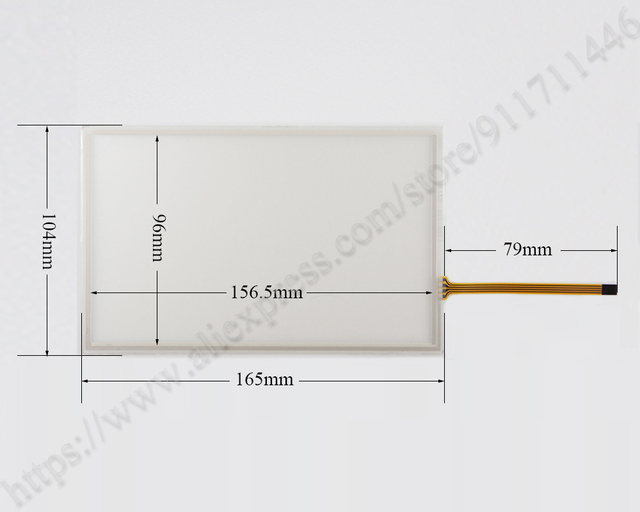 TS1070 TS1070i - panel dotykowy szklany do HAKKO MONITOUCH - digitizer z ochronną folią przednią — Panel dotykowy dla HAKKO MONITOUCH TS1070 TS1070i - ekran dotykowy - Wianko - 2
