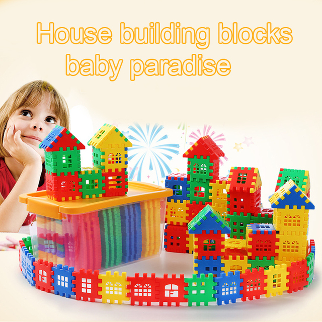 Edukacyjne plastikowe klocki budowlane dla dzieci - idealne do montażu w domu i przedszkolu - Wianko - 2