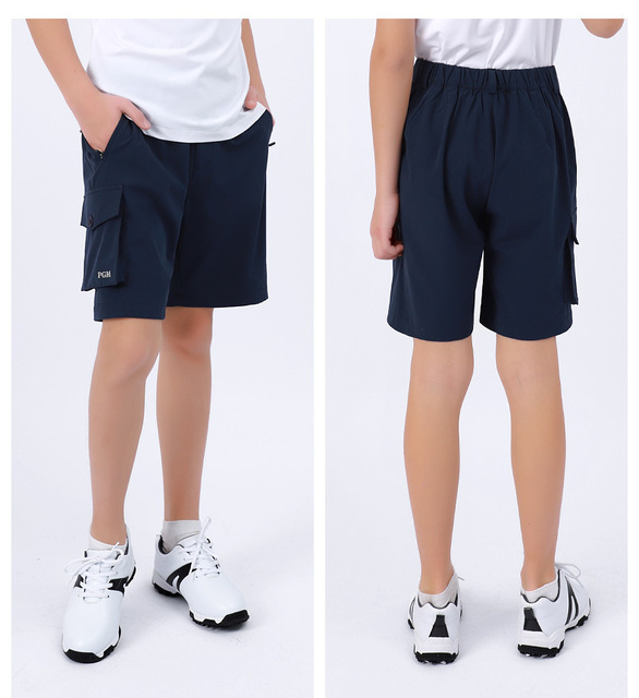 Chłopięce letnie spodenki golfowe PGM z elastyczną gumką KUZ104 - odzież sportowa casual dla dzieci - Wianko - 5