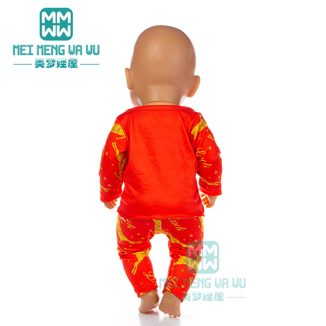 Ubrania dla lalki o długości 43cm - garnitur i ubranie do wypoczynku, dom mody dla noworodków - Wianko - 12