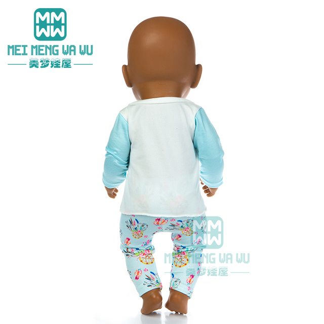 Ubrania dla lalki o długości 43cm - garnitur i ubranie do wypoczynku, dom mody dla noworodków - Wianko - 10