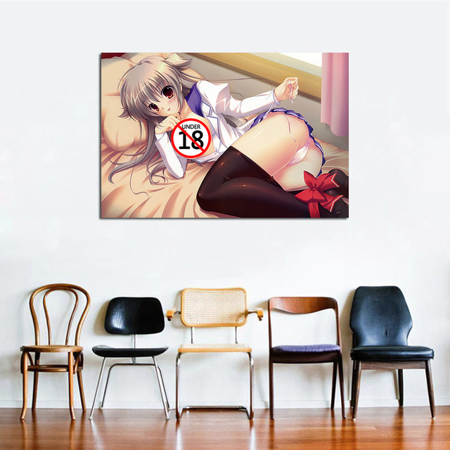 Plakat Anime Hot jednolite piękno - wydruk na płótnie do dekoracji domu w sypialni - malarstwo i kaligrafia - Wianko - 1