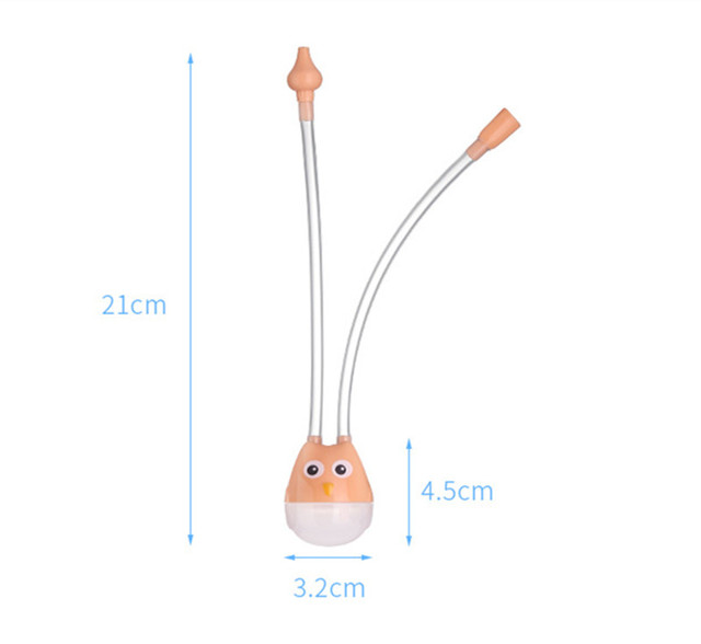 Aspirator do nosa dla niemowląt - ssanie typu absorpcja, 1 sztuka, silikonowy, anty-refluks, rura ssąca Booger - Wianko - 4