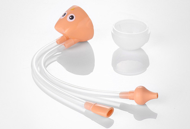 Aspirator do nosa dla niemowląt - ssanie typu absorpcja, 1 sztuka, silikonowy, anty-refluks, rura ssąca Booger - Wianko - 6