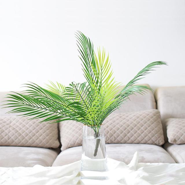 Sztuczna roślina paproć wysokiej jakości zielona dekoracja do sypialni i ślubna - Wianko - 1
