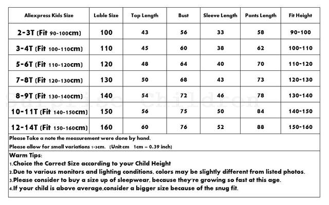 Zestaw piżam dla dużego chłopca i dziewczynki w wieku 3-13 lat z długimi rękawami, wykonanych z bawełny w wzory zwierząt - Wianko - 9