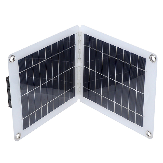 Składany moduł panelu słonecznego 60W do akumulatora samochodowego 18V/12V - ładowarka panelowa słoneczna RV USB DIY - Wianko - 2