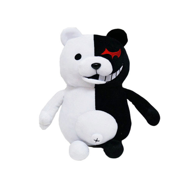 Pluszowy niedźwiedź Monokuma z anime Dangan Ronpa Super Danganronpa 2 25cm różowy/czarny/biały - Wianko - 2