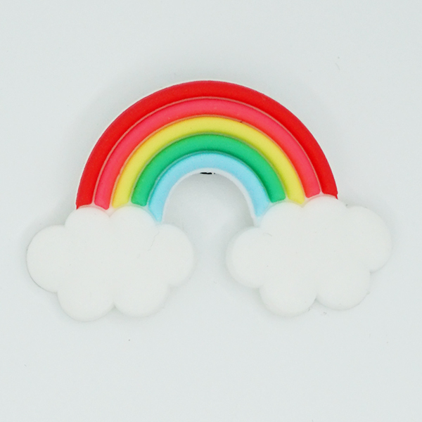 Duża dekoracja butów – Charms arbuzowe Rainbow, kwiatowe, dla dzieci – 1 szt - Wianko - 5