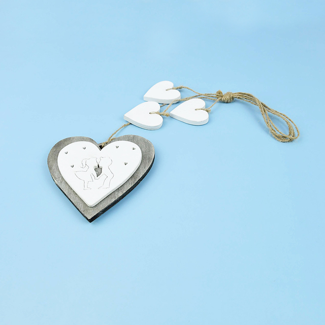 Wisiorek w kształcie drewnianego serca - dekoracja vintage na wesele, urodziny, imprezę walentynkową - Wianko - 20