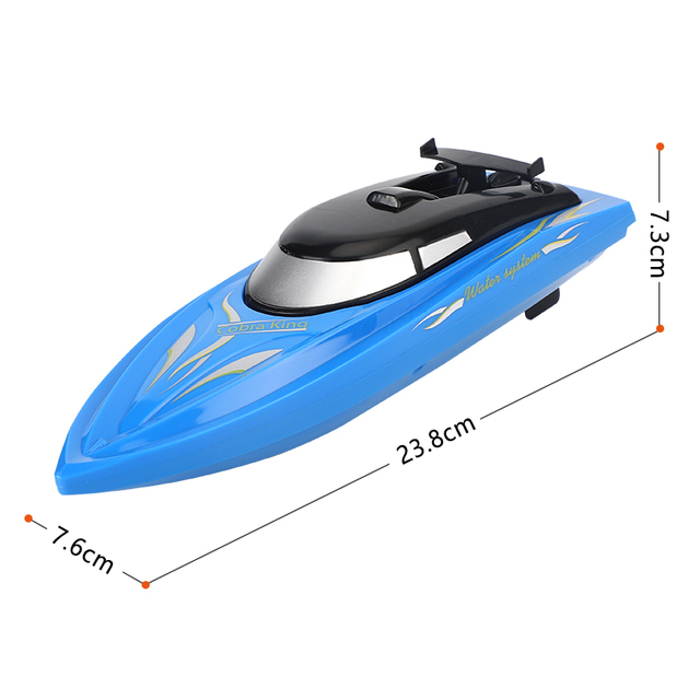 Nowa łódka RC 2.4 GHz, zdalnie sterowana, zabawka motorowa dla dzieci - szybki statek wyścigowy, z akumulatorami - prezent dla dzieci - Wianko - 13