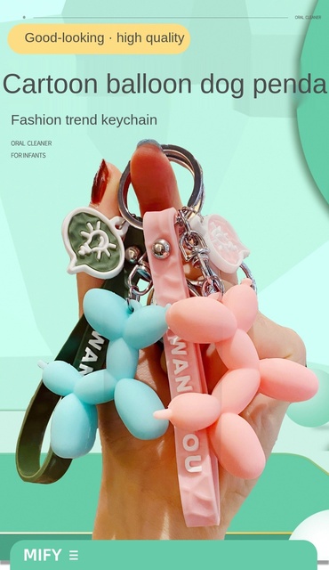 Breloczek balon pies brelok do kluczyków kreatywny z ładnym szczeniakiem Haikyuu - para tornister wiszących ornamentów - Wianko - 20