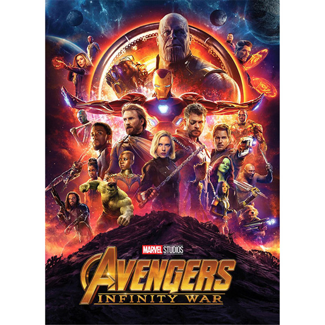 Obraz Avengers: Wojna w nieskończoności - Malarstwo na płótnie z postaciami Marvel Superhero Disney - Wystrój salonu - Wianko - 7
